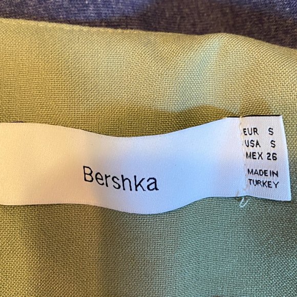 Bershka Button Vest Green Size Small - Picture 4 of 5